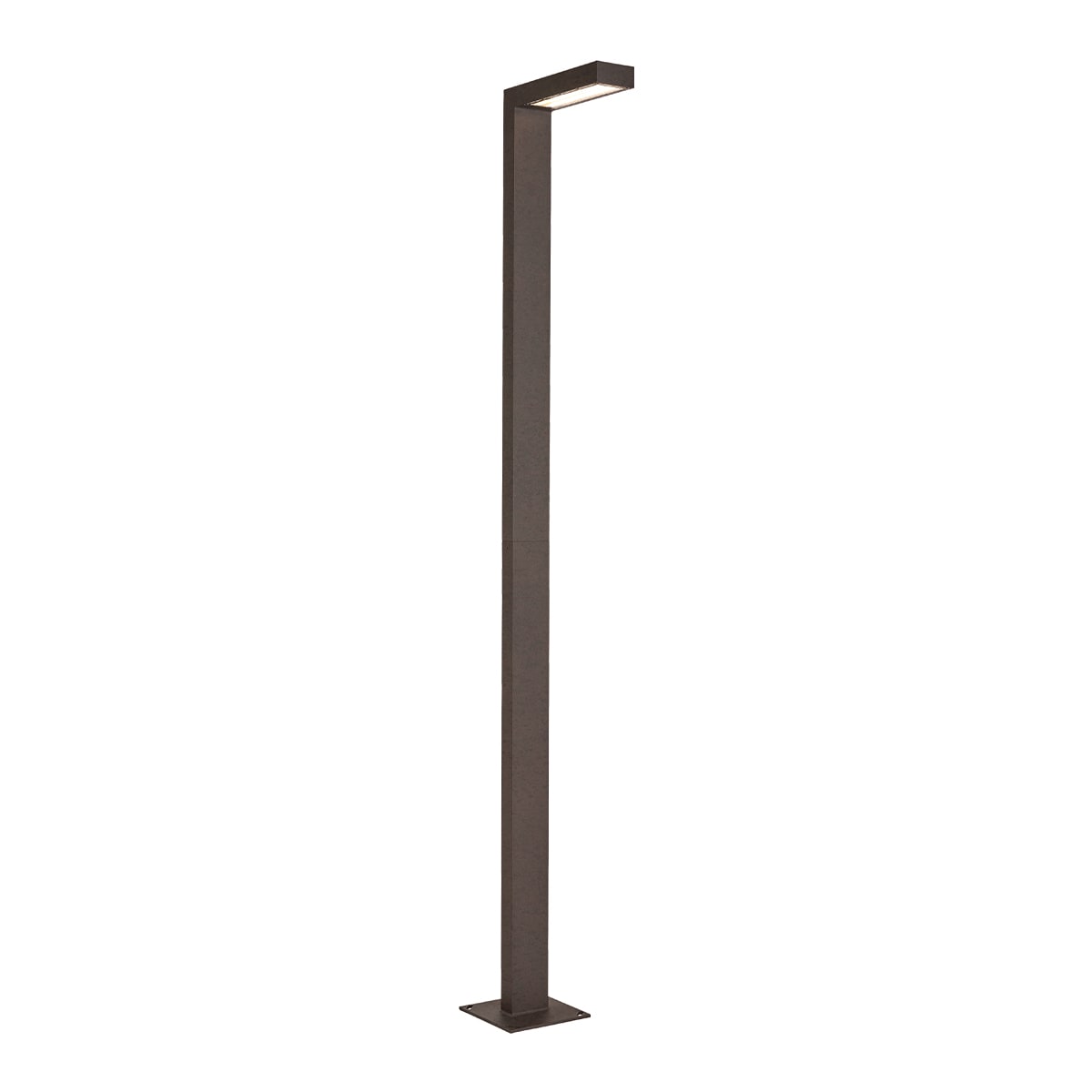 Norlys - ASKER MAT rouille 8,4W LED flux 1018lm 3000K ULOR1% IP55 cl I lum asym. H2160mm