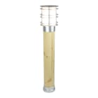 Norlys - STOCKHOLM galvanisé bois brut 46W halogène max./E27 IP65 cl II ver opale H850mm