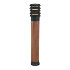 Norlys - ALTA noir bois peint 46W halogène max./E27 IP65 cl II ver opale polyc. H850mm