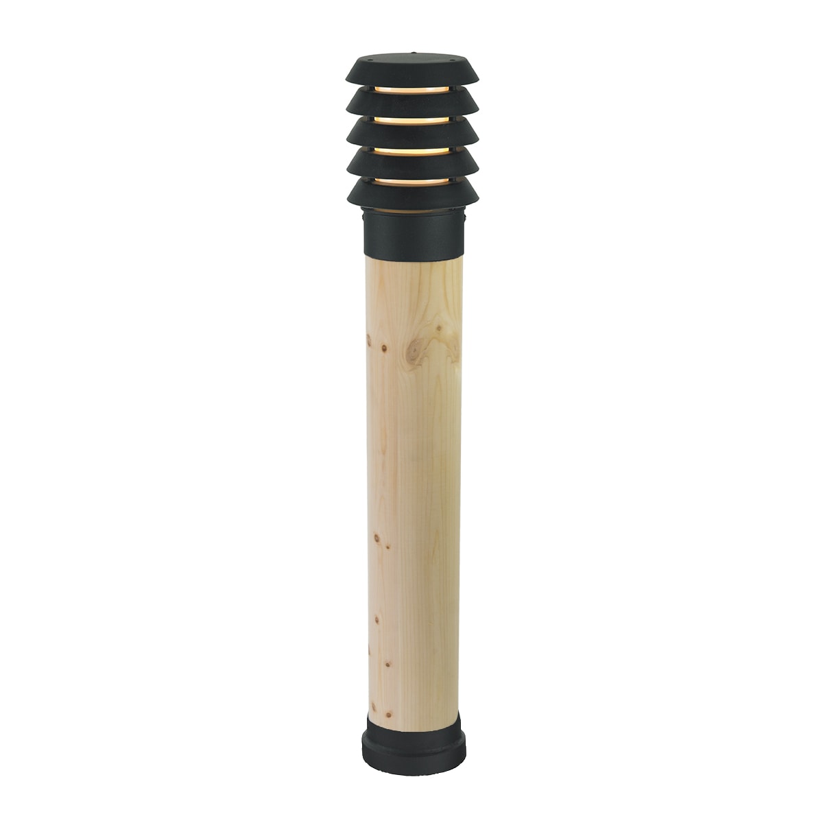 Norlys - ALTA noir bois brut 46W halogène max./E27 IP65 cl II ver. opale polyc. H850mm