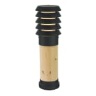 Norlys - ALTA noir bois brut 46W halogène max./E27 IP65 cl II ver. opale polyc. H490mm