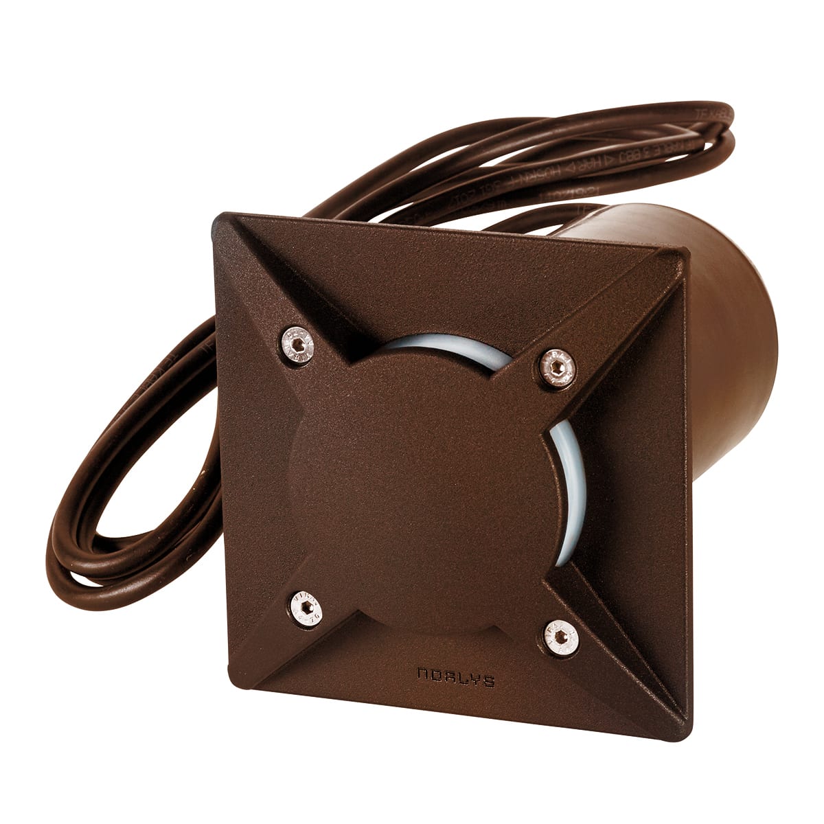 Norlys - RENA CARRE rouille 5,5W LED dim. 375lm 36° 3000K /GU10 IP68 cl I ver. opale poly