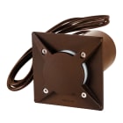Norlys - RENA CARRE rouille 5,5W LED dim. 375lm 36° 3000K /GU10 IP68 cl I ver. opale poly