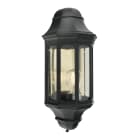 Norlys - GENOVA noir 46W halogène max./E27 IP54 cl II ver. claire polyc. H410mm