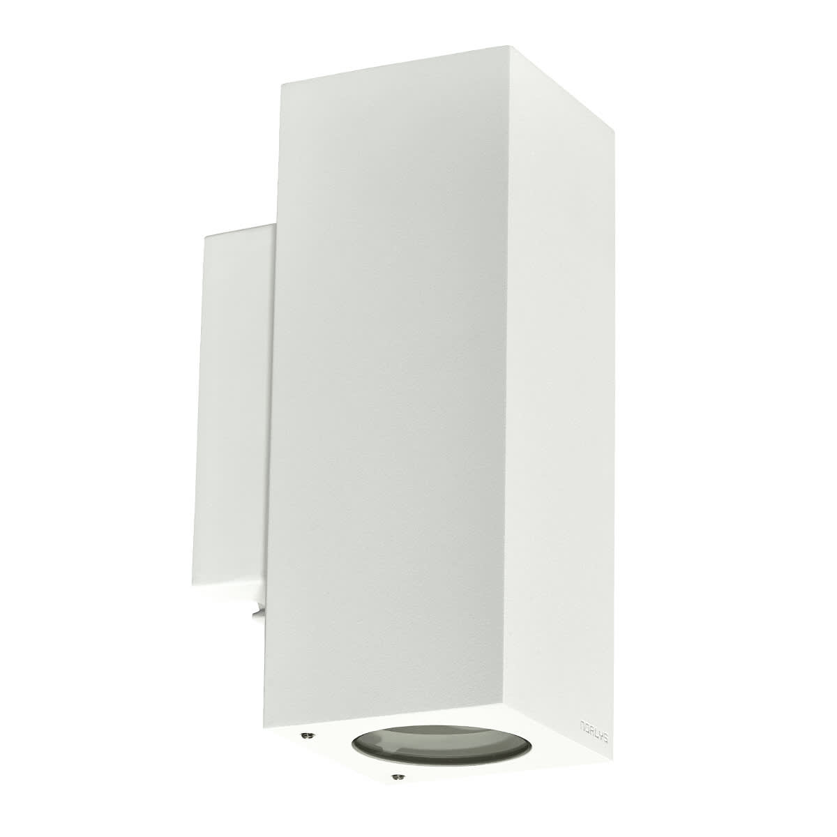 Norlys - SANDVIK blanc 2x25W halogène max./GU10 IP65 cl 1 verre trempé Up&Down