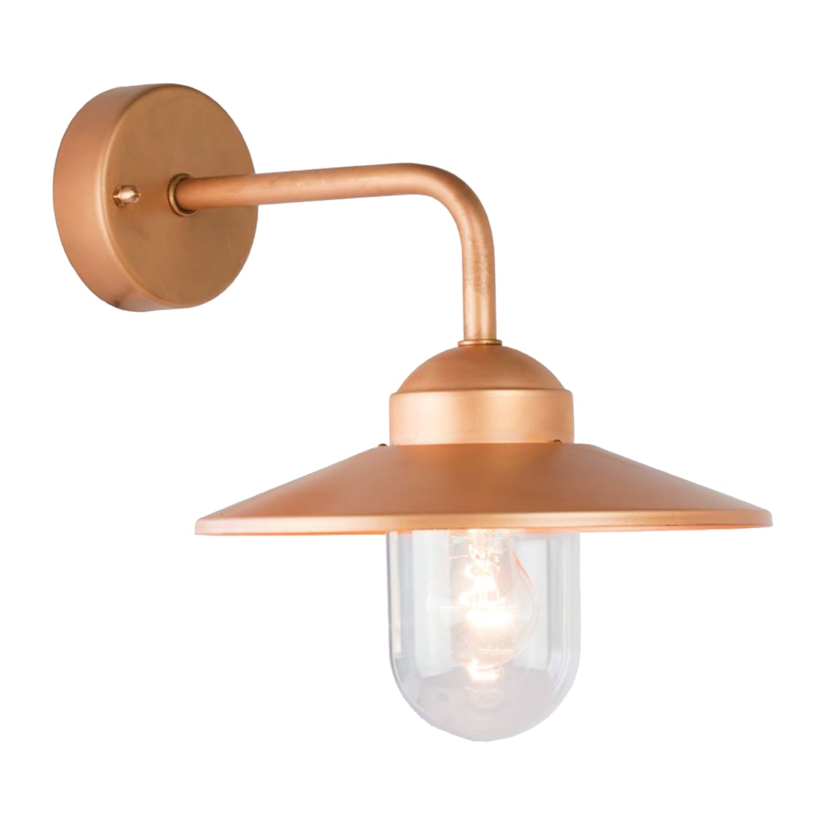 Norlys - VANSBRO cuivre massif 57W halogène max./E27 IP55 cl II verrerie claire polyc.