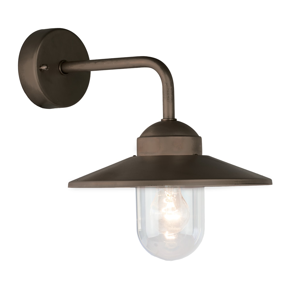 Norlys - VANSBRO patine rouille 57W halogène max./E27 IP55 cl II verrerie claire polyc.