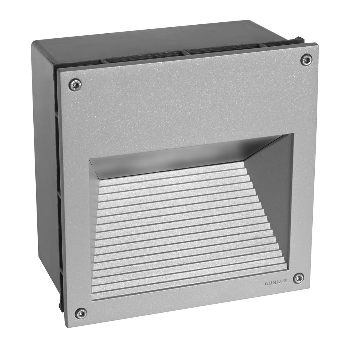 Norlys - NAMSOS gris aluminium 8,4W LED dim. flux 566lm 3000K IP65 classe I ver. givrée