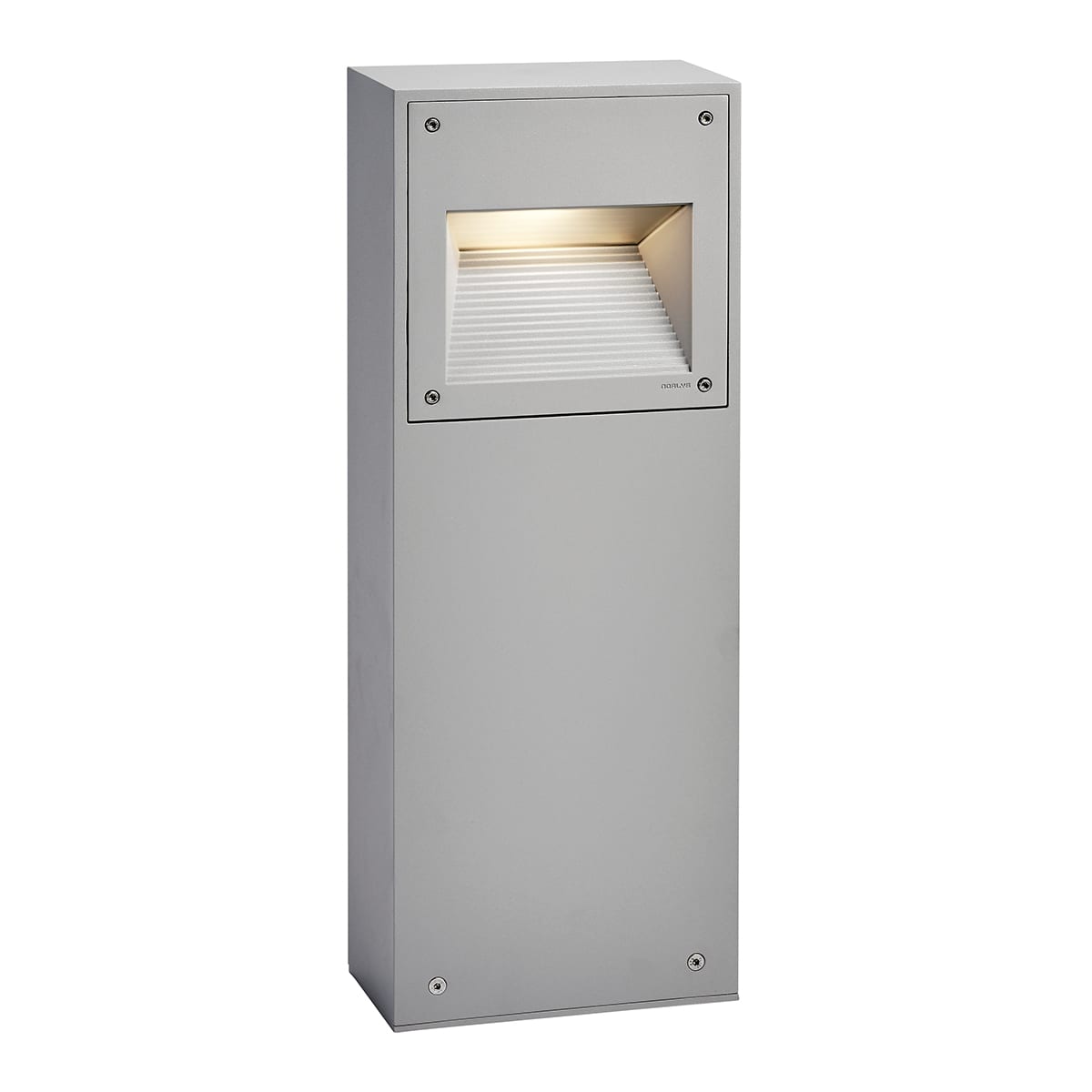 Norlys - NAMSOS BORNE gris alu LED 8,6W dim. flux 566lm 3000K IP65 cl1 ver. givrée H650mm