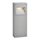 Norlys - NAMSOS BORNE gris alu LED 8,6W dim. flux 566lm 3000K IP65 cl1 ver. givrée H650mm