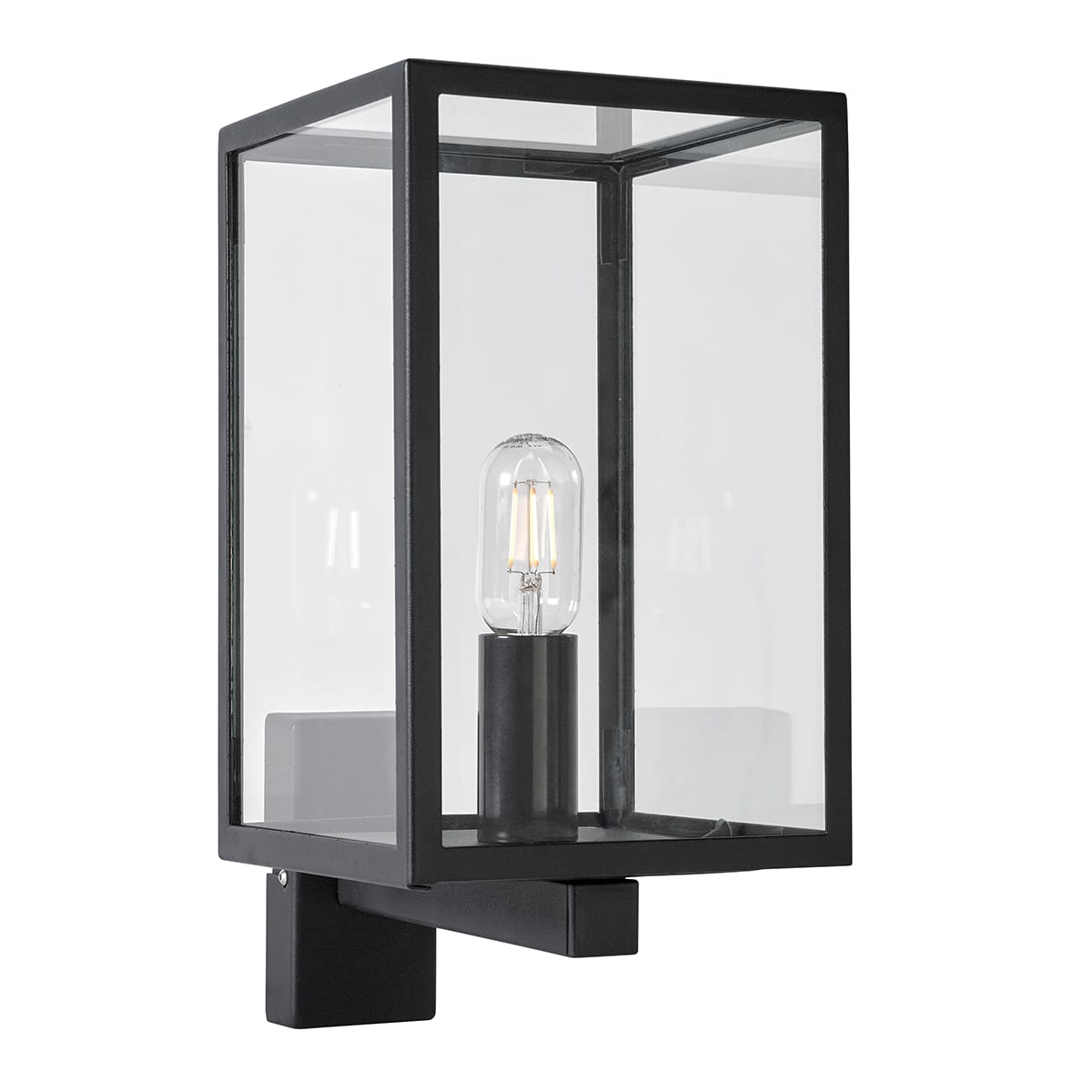 Norlys - LOFOTEN BRAS HAUT noir 57W halogène max./E27 IP44 classe II verrerie opale polyc