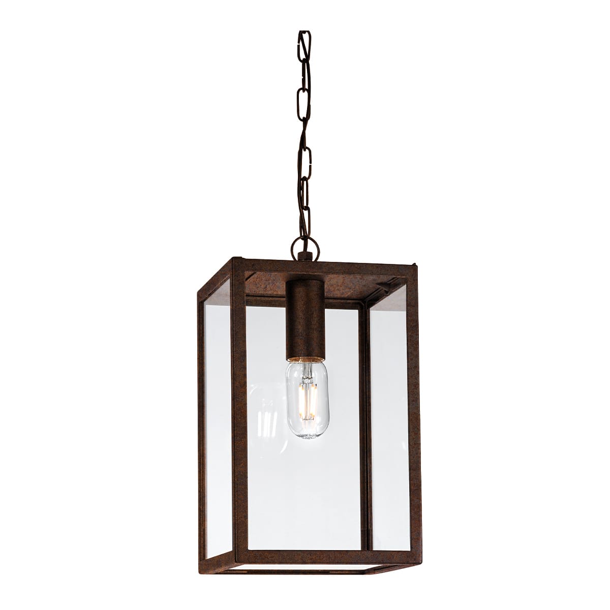 Norlys - LOFOTEN CHAINE patine rouille 57W halogène max./E27 IP44 cl II verrerie claire