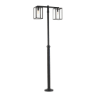 Norlys - LOFOTEN MAT noir 2x57W halogène max./E27 IP44 classe II verrerie claire