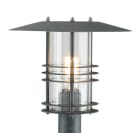 Norlys - STOCKHOLM BIG TETE noir 70W halogène max./E27 IP54 cl II ver. claire mât ?50mm