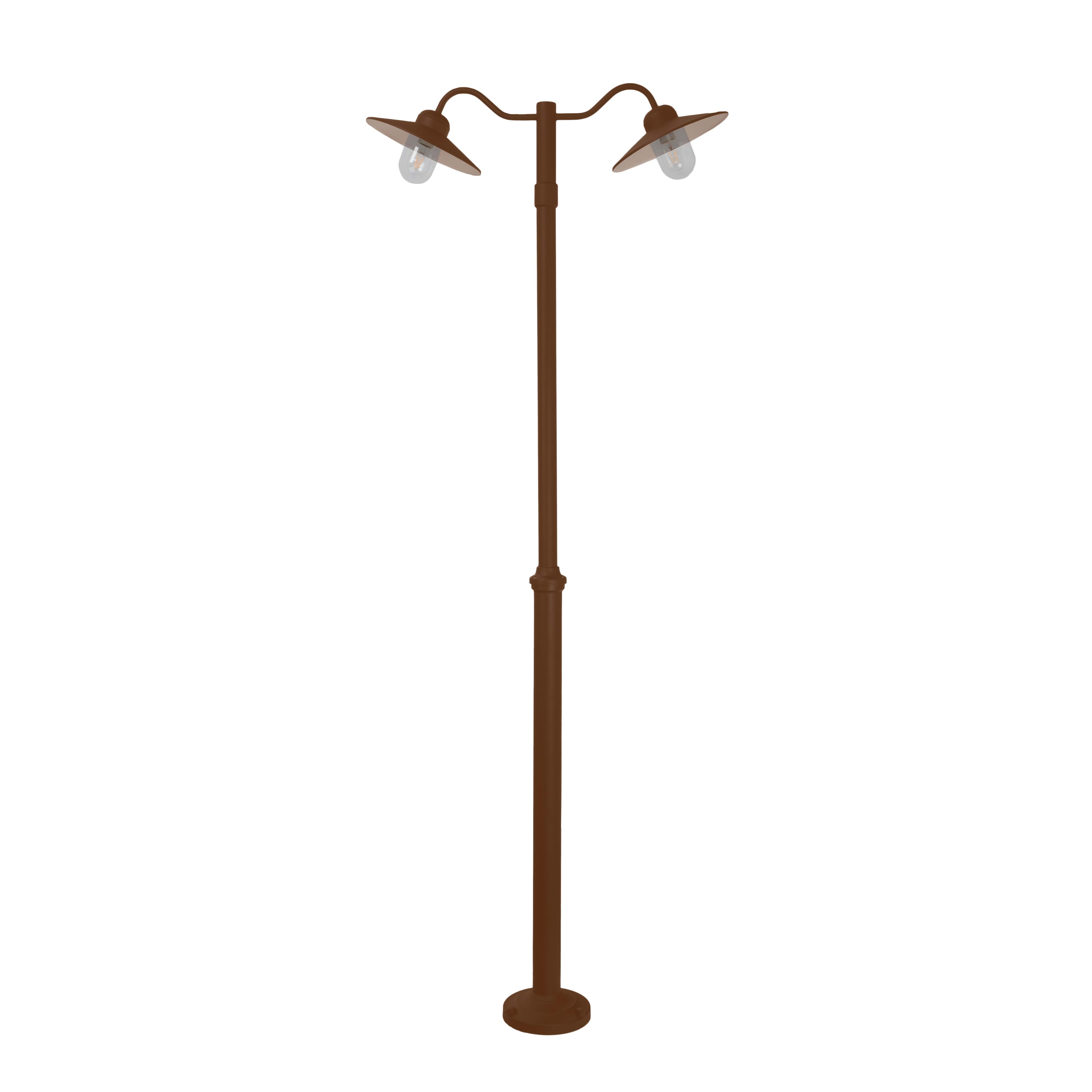 Norlys - KARLSTAD MAT Corten 57W halogène max./2 x E27 classe II IP55 verrerie claire