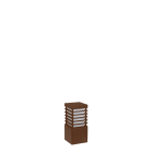 Norlys - HALMSTAD Corten 46W halogène max./E27 IP65 classe II ver. opale polyc. H260mm