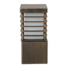 Norlys - HALMSTAD patine rouille 46W halogène max./E27 IP65 cl II ver. opale polyc H260mm