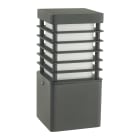 Norlys - HALMSTAD noir 10,5W LED dim. flux 295lm 3000K IP65 cl I ver. opale polyc. H260mm