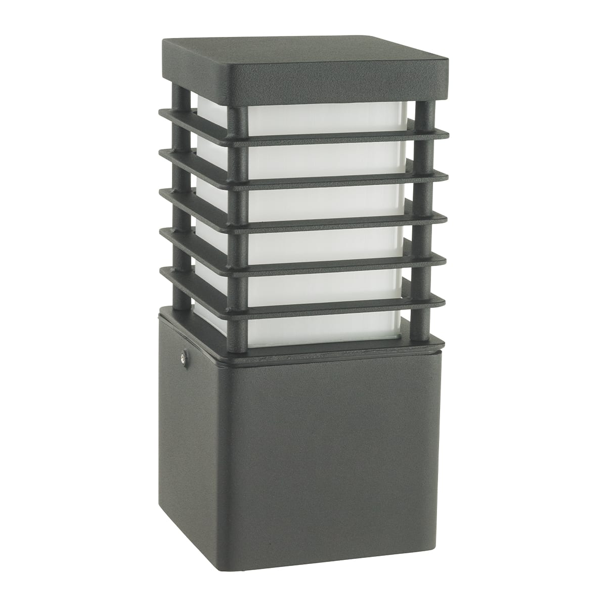 Norlys - HALMSTAD noir 46W halogène max./E27 IP65 classe II ver. opale polyc. H260mm