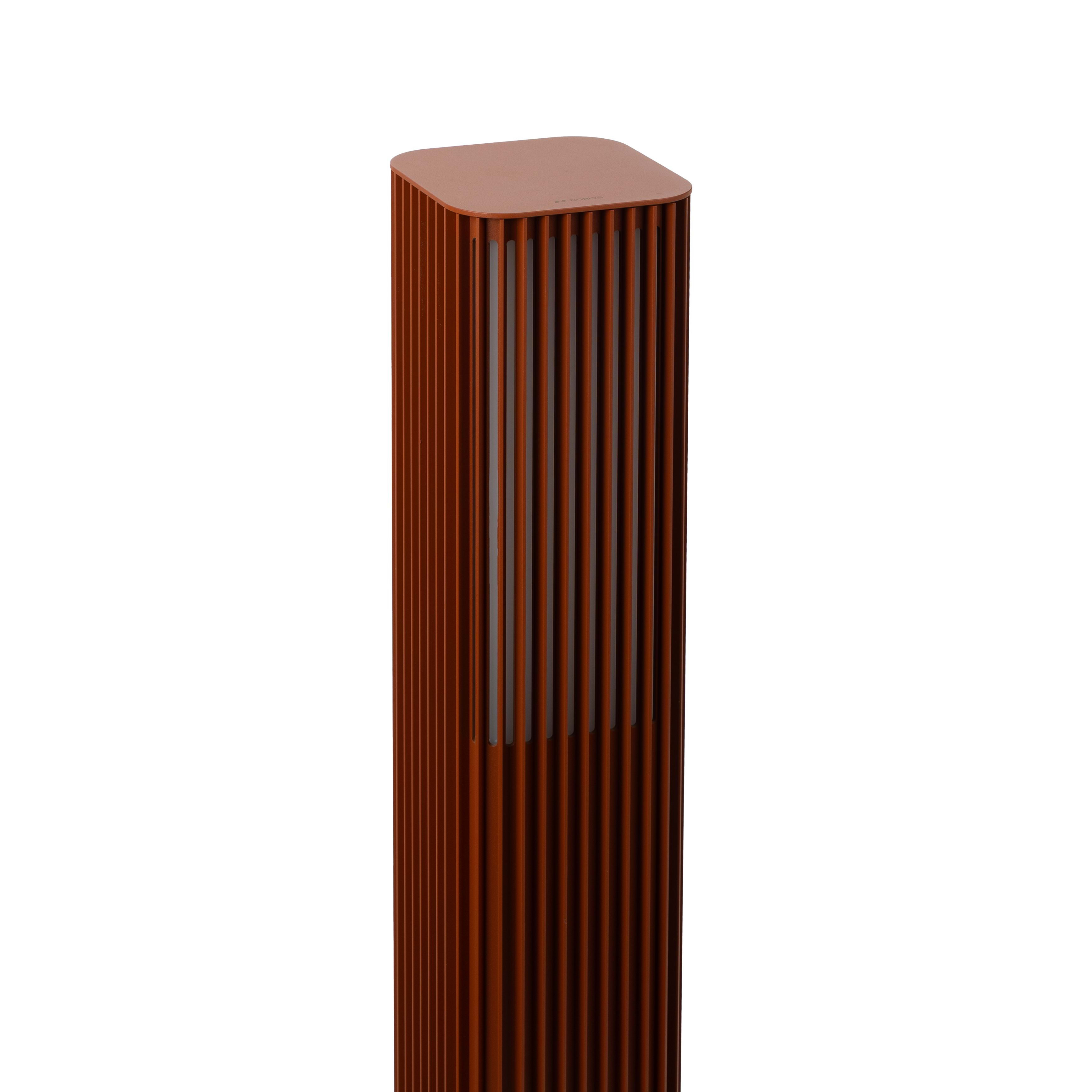 Norlys - ASTRID BORNE terracotta 10,6W LED flux 256lm 3000K IP65 cl I H850mm IK10