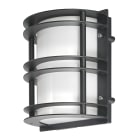 Norlys - STOCKHOLM noir 8W LED dim. flux 240lm 3000K IP54 classe I ver. opale polyc.