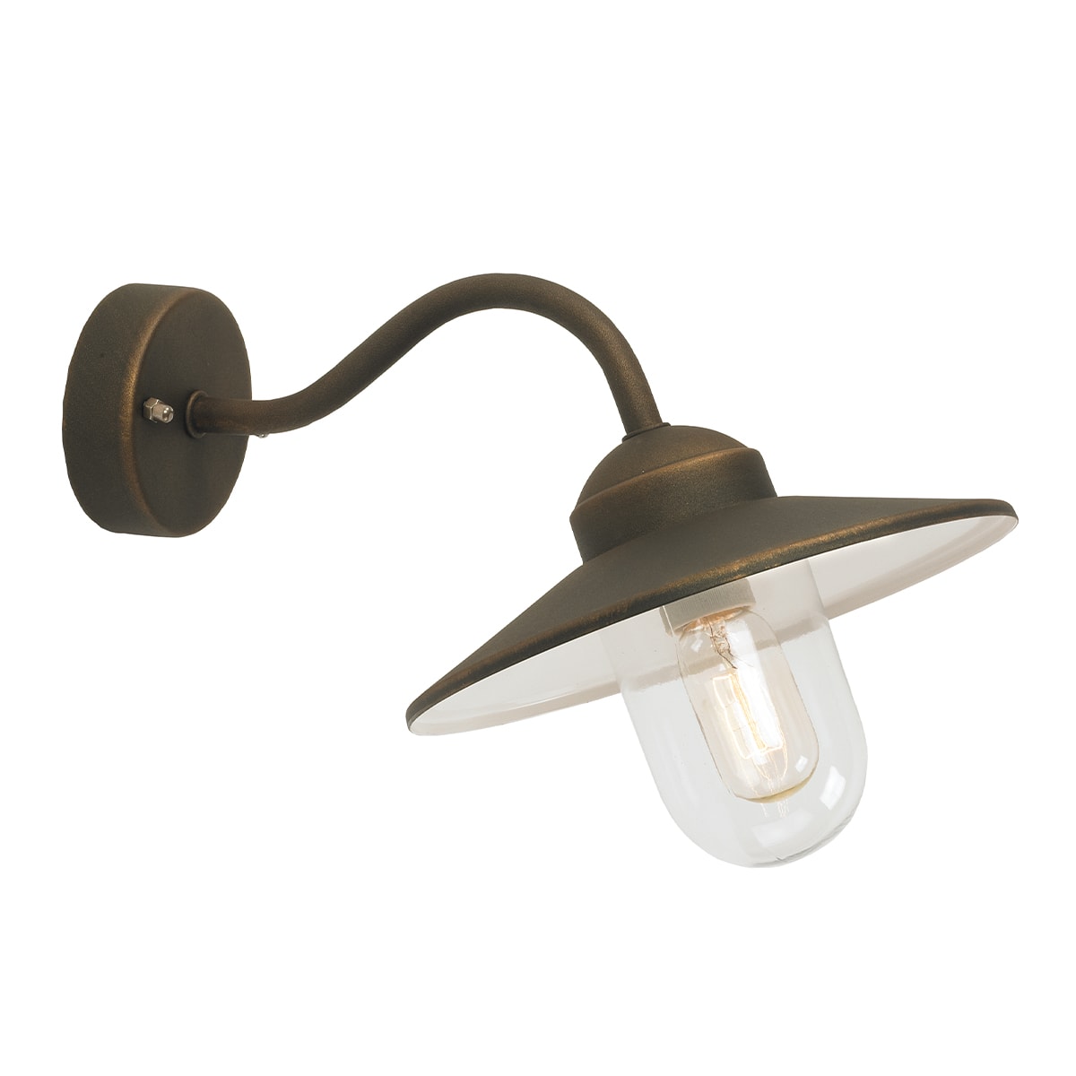 Norlys - KARLSTAD patine rouille 57W halogène max./E27 IP55 cl II verrerie claire polyc.