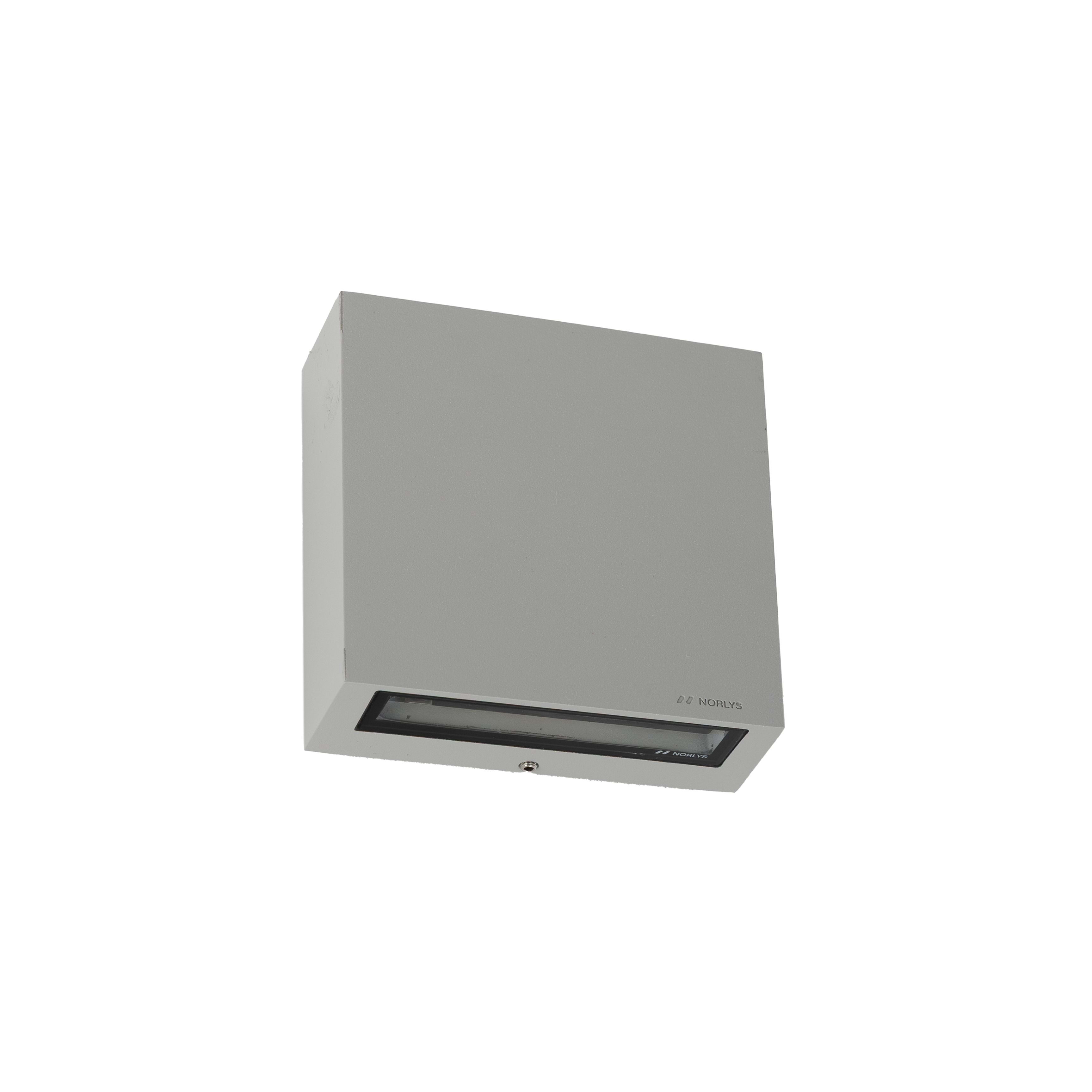 Norlys - NORA gris aluminim 15W LED dim. flux 679lm 3000K IP65 cl I Up&Down 65° 65°