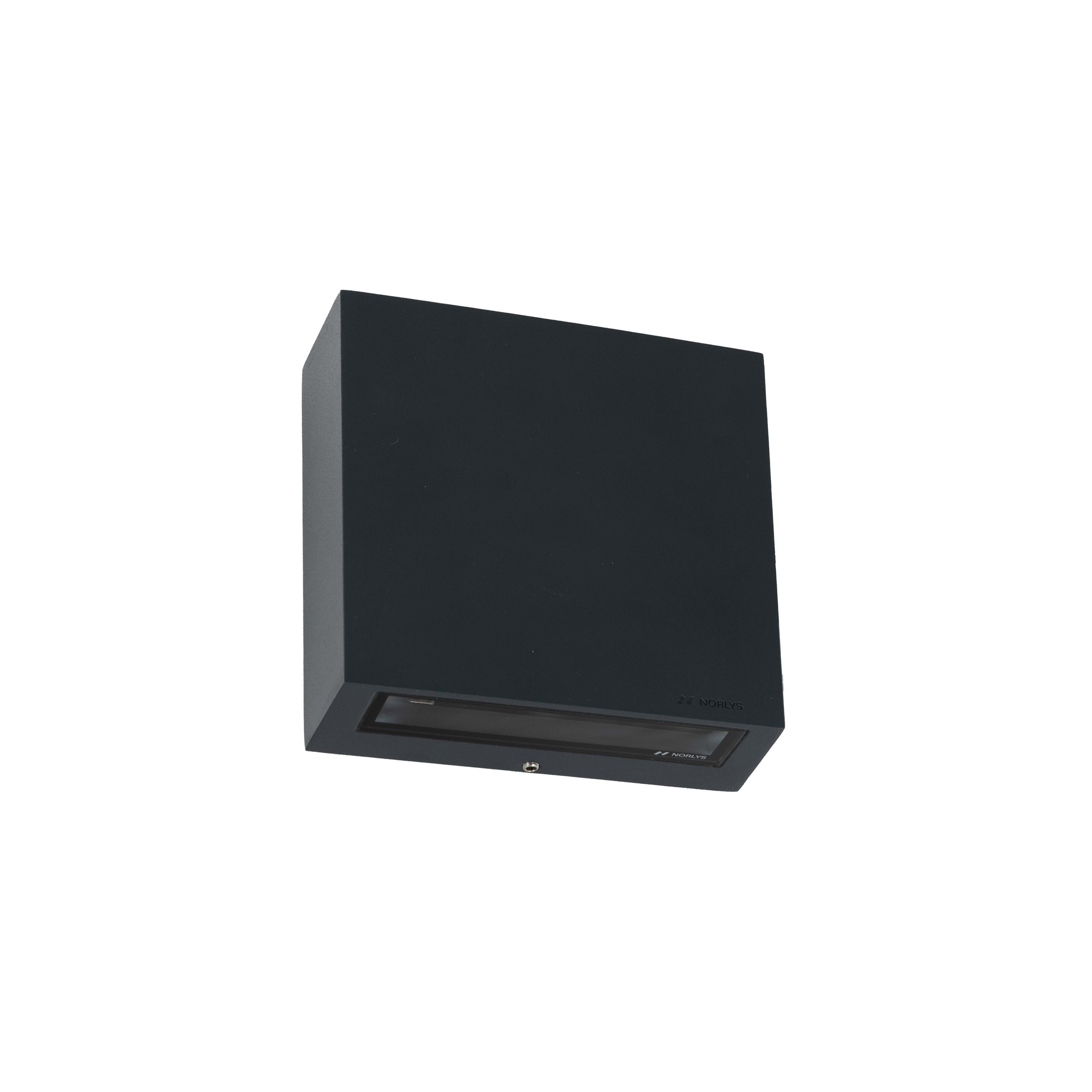 Norlys - NORA graphite 15W LED dim. flux 679lm 3000K IP65 cl I Up&Down 65° 65°