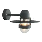 Norlys - BERGEN noir 57W halogène max./E27 IP55 classe II verrerie claire polyc.