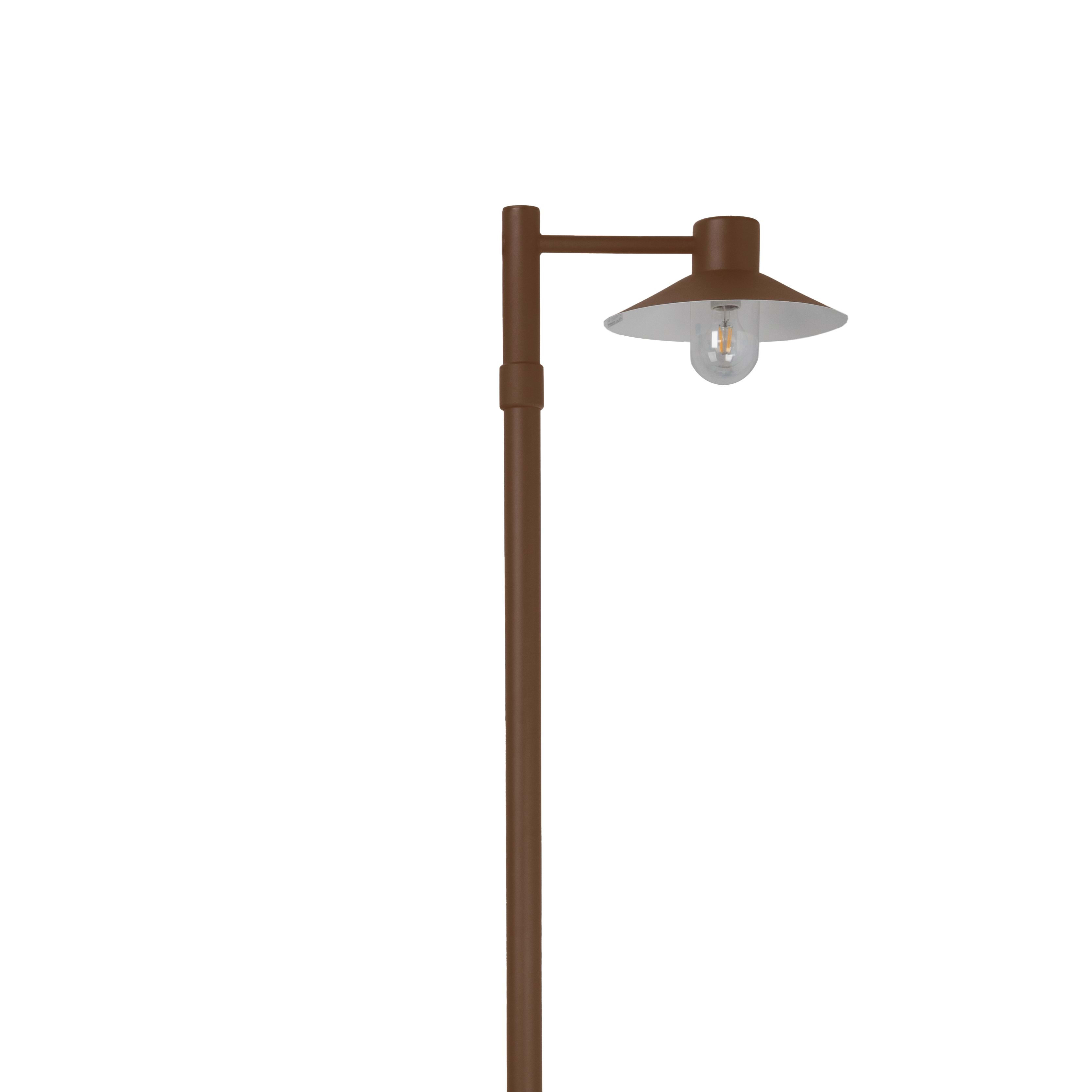 Norlys - LUND MAT Corten 1x57W halogène max./E27 IP55 classe II verrerie claire polyc.