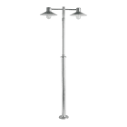 Norlys - LUND MAT galvanisé 2x57W halogène max./E27 IP55 classe II verrerie claire polyc.