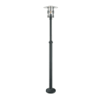 Norlys - STOCKHOLM BIG noir 1x77W halogène max./E27 IP54 classe II ver. claire polyc.