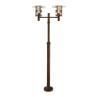 Norlys - STOCKHOLM BIG patine rouille 2x77W halogène max./E27 IP54 cl II ver. claire poly