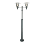 Norlys - STOCKHOLM BIG noir 2x77W halogène max./E27 IP54 classe II ver. claire polyc.