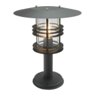 Norlys - STOCKHOLM BIG noir 77W halogène max./E27 IP54 classe II verrerie claire polyc.