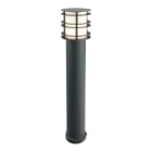 Norlys - STOCKHOLM noir 46W halogène max./E27 IP65 classe II ver. opale poly. H850mm
