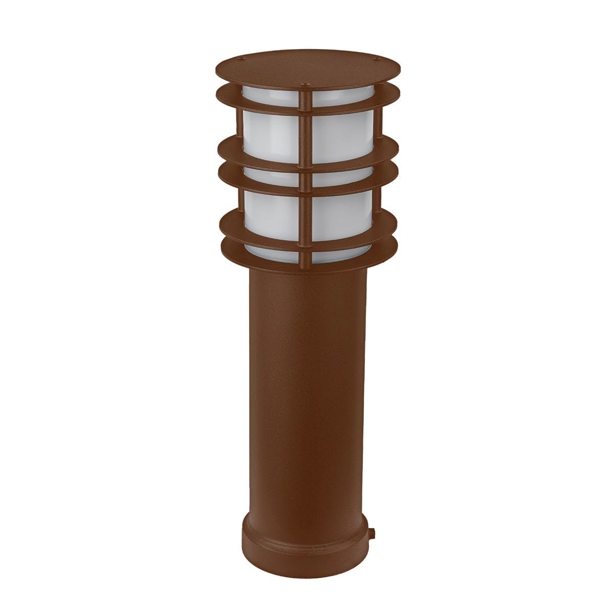 Norlys - STOCKHOLM Corten 46W halogène max./E27 IP65 classe II ver. opale poly. H490mm