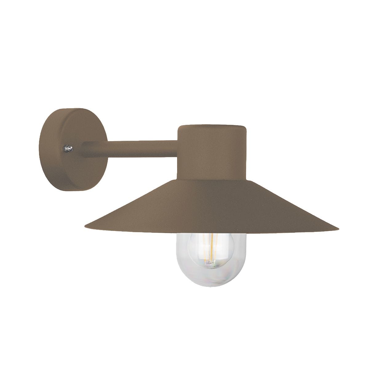 Norlys - LUND Taupe  57W halogène max./E27 IP55 classe II verrerie claire polyc.