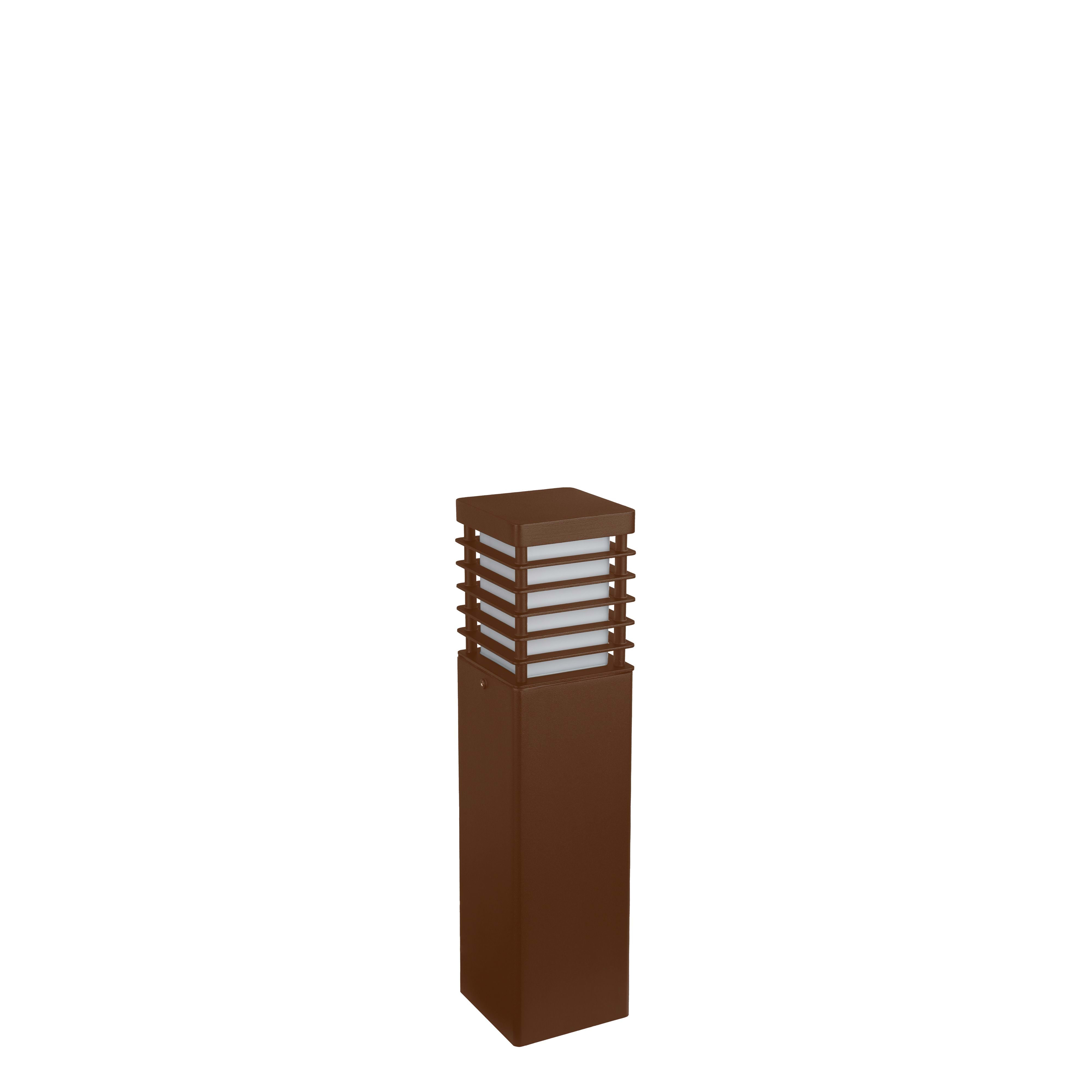 Norlys - HALMSTAD Corten 46W halogène max.E27 IP65 classe II verrerie opale polyc. H490mm