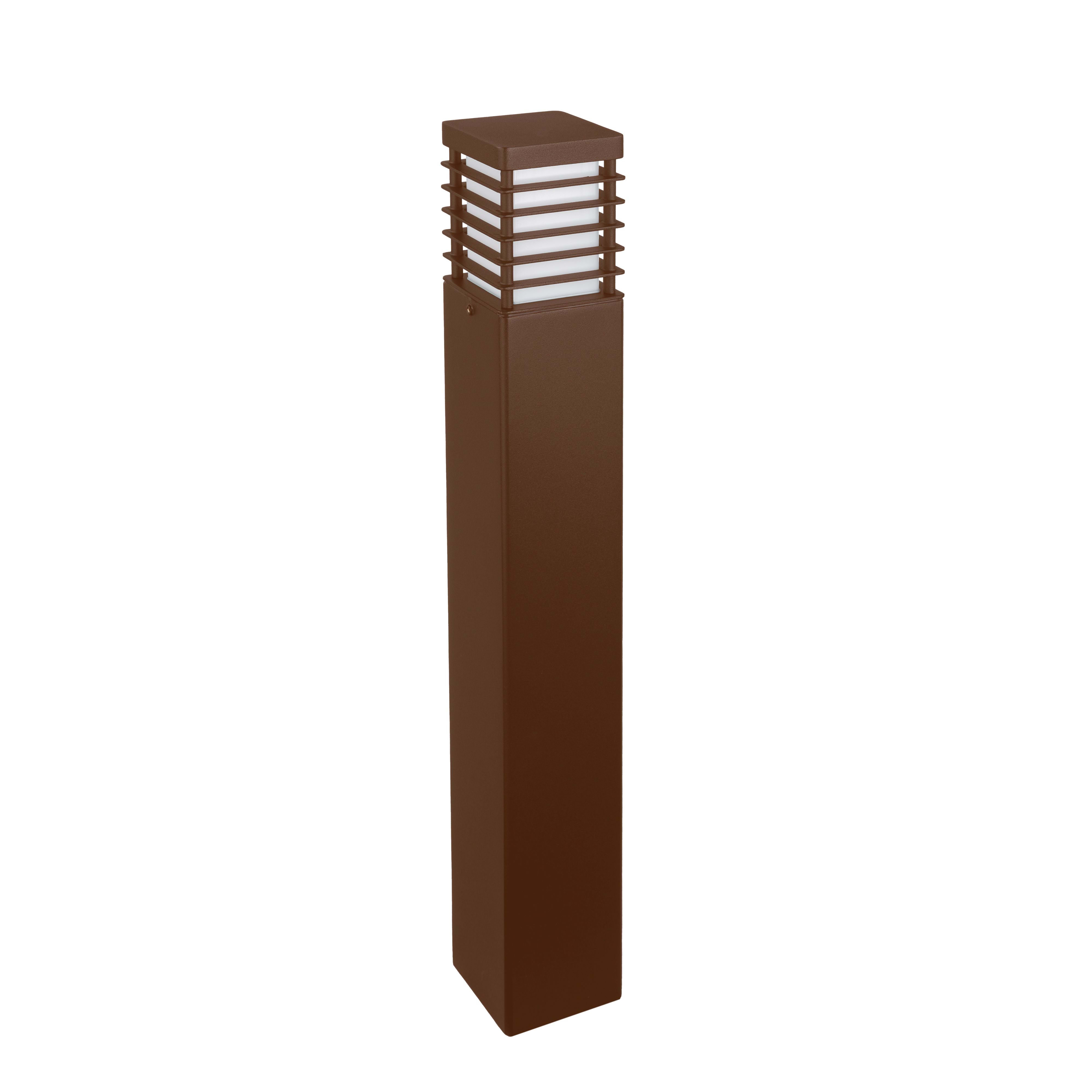 Norlys - HALMSTAD Corten 46W halogène max.E27 IP65 classe II verrerie opale polyc. H850mm