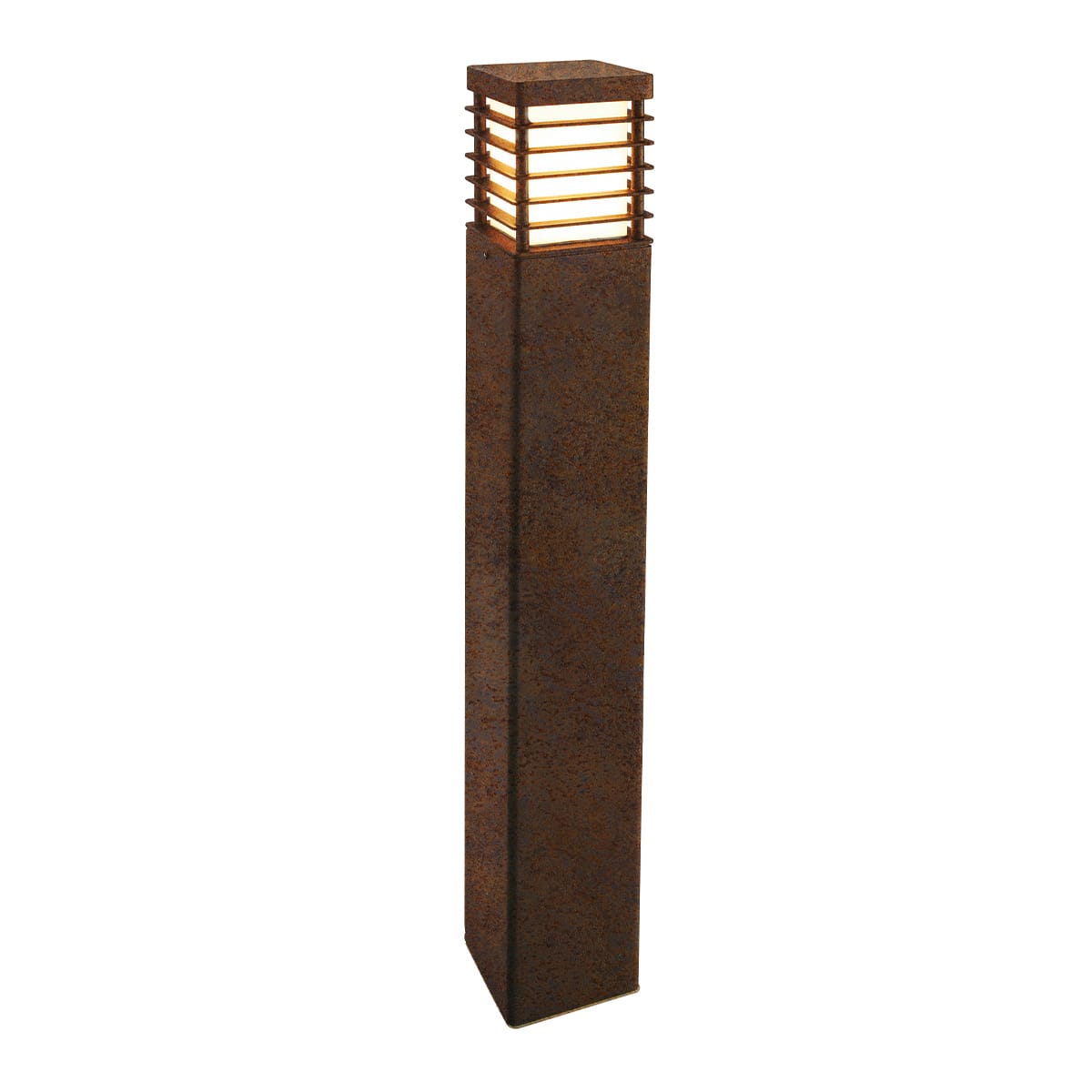 Norlys - HALMSTAD patine rouille 46W halogène max./E27 IP65 cl II ver. opale polyc H850mm