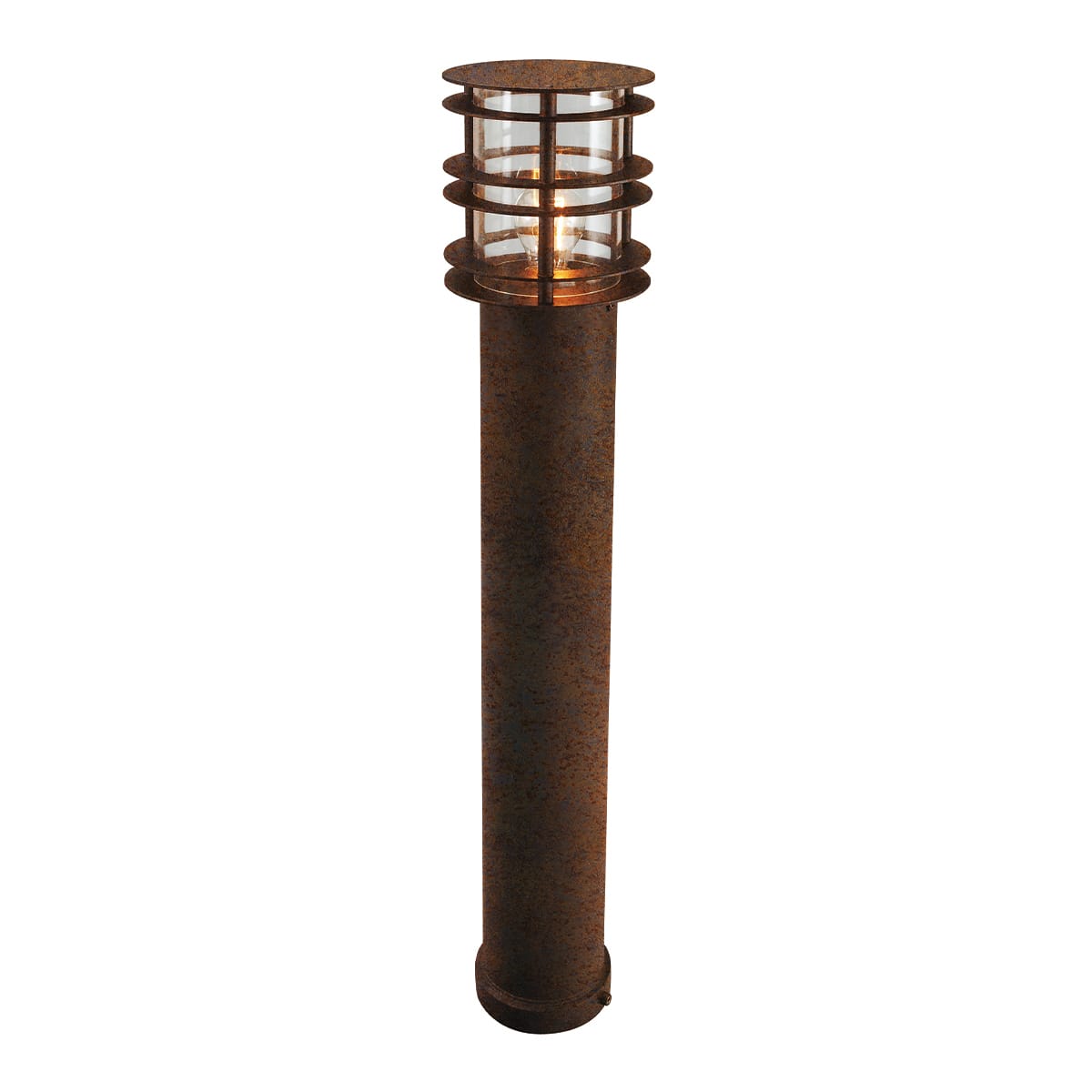 Norlys - STOCKHOLM patine rouille 46W halogène max./E27 IP65 cl II ver claire poly H850mm
