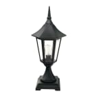 Norlys - MODENA BORNE noir 77W halogène max./E27 IP54 cl II ver. claire polyc. H560mm