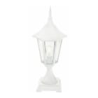 Norlys - MODENA BORNE blanc 77W halogène max./E27 IP54 cl II ver. claire polyc. H560mm