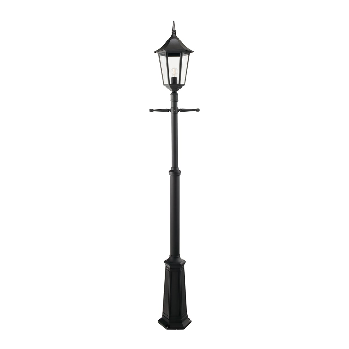 Norlys - MODENA BIG MAT noir 77W halogène max./E27 IP54 classe II ver. claire polyc.