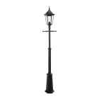 Norlys - MODENA BIG MAT noir 77W halogène max./E27 IP54 classe II ver. claire polyc.