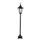 Norlys - MODENA POTELET noir 77W halogène max./E27 IP54 cl II ver. claire polyc. H1260mm