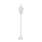 Norlys - MODENA POTELET blanc 77W halogène max./E27 IP54 cl II ver. claire polyc. H1260mm