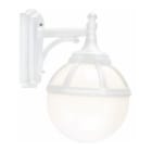 Norlys - BOLOGNA APPLIQUE blanc 46W halogène max./E27 IP54 cl II ver. opale polyc. H400mm