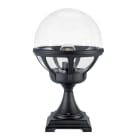 Norlys - BOLOGNA BORNE noir 46W halogène max./E27 IP54 cl II ver. claire polyc. H435mm